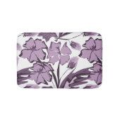 Lila en violette bloemen. badmat (Voorkant)
