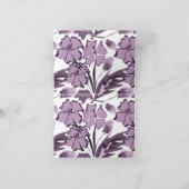 Lila en violette bloemen. kaart (Binnen)