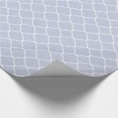 Lila en wit Quatrefoil Cadeaupapier (Hoek)