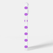 Lila en witte poka dots Case-Mate iPhone case (Achterkant / Rechts)