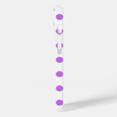 Lila en witte poka dots Case-Mate iPhone case (Achterkant / Links)
