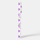 Lila en witte poka dots Case-Mate iPhone case (Achterkant / Rechts)