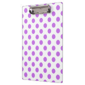 Lila en witte poka dots klembord (Links)