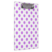 Lila en witte poka dots klembord (Rechts)