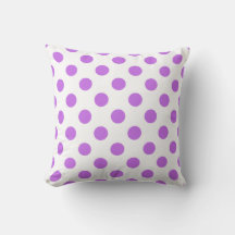 Lila en witte poka dots