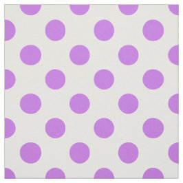 Lila en witte poka dots stof