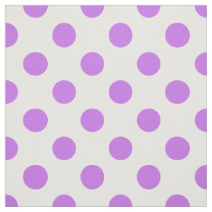 Lila en witte poka dots stof