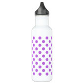 Lila en witte poka dots waterfles  (Links)