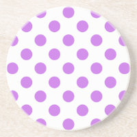 Lila en witte poka dots