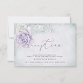 Lila en witte rozen kaart (Voorkant)