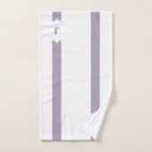 Lila en witte streep bad handdoek (Handdoek)