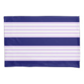 Lila en witte strepen met blauw van de marine kussensloop (Voorkant)