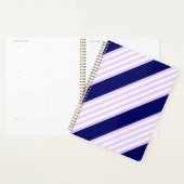 Lila en witte strepen met blauw van de marine planner (Display)