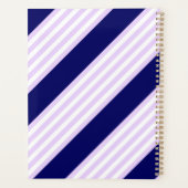 Lila en witte strepen met blauw van de marine planner (Achterkant)