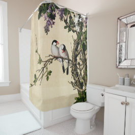 Lila en witte Syringa Fine Art Douchegordijn