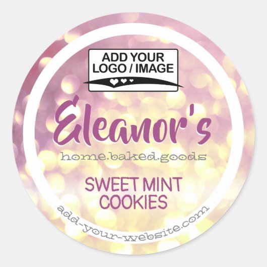 Lila etiket voor verpakking van lavendel Logo (Voorkant)