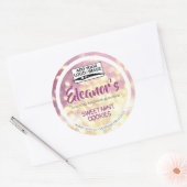 Lila etiket voor verpakking van lavendel Logo (Envelop)