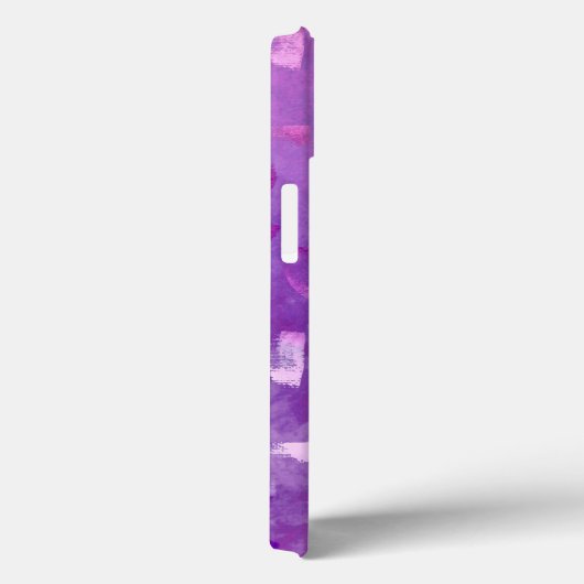 Lila Faux Glitter Texture Case-Mate iPhone Case (Achterkant / Rechts)