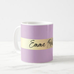 Lila Fizz Paarse Gouden Folie Rustieke Faux Koffiemok