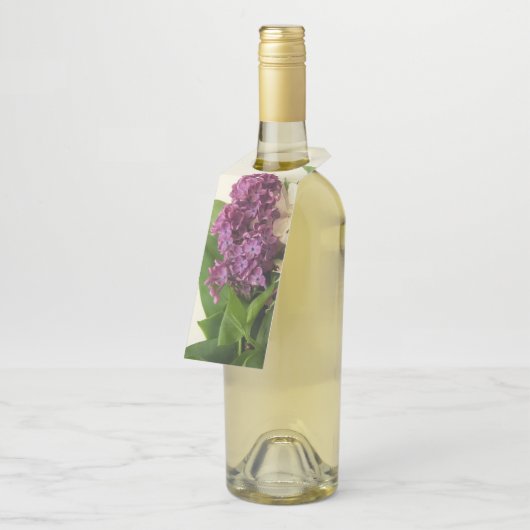 Lila flesje Label (Schuin)