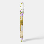 Lila Floral Foto en Monogram Case-Mate iPhone Case (Achterkant / Rechts)