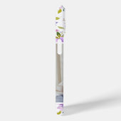 Lila Floral Foto en Monogram Case-Mate iPhone Case (Achterkant / Rechts)