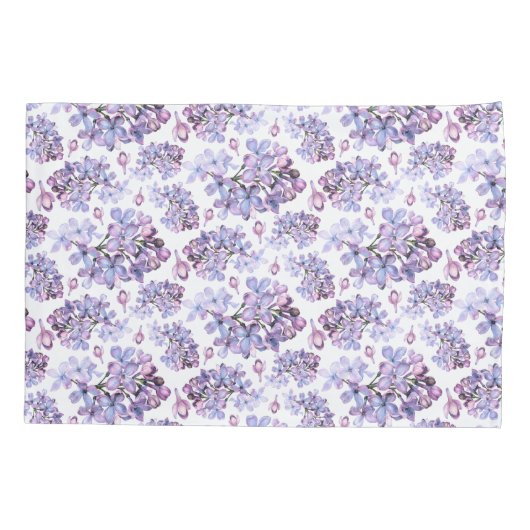 Lila Floral Kussensloop (Achterkant)
