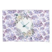 Lila Floral Kussensloop (Voorkant)