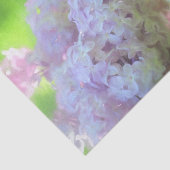 Lila Floral Paars Green Art Design Tissuepapier (Detail)