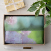 Lila Floral Paars Green Art Design Tissuepapier (Geschenk)
