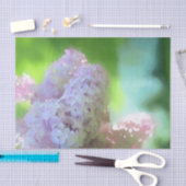 Lila Floral Paars Green Art Design Tissuepapier (Craft)