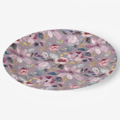 Lila Floral Papieren Bordje (Gekanteld)