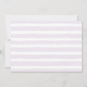 Lila Floral Photo Graduy Party Uitnodiging (Achterkant)