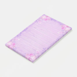 Lila Floral Post-it® Notes