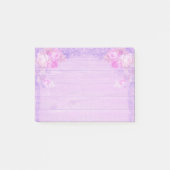 Lila Floral Post-it® Notes (Voorkant)