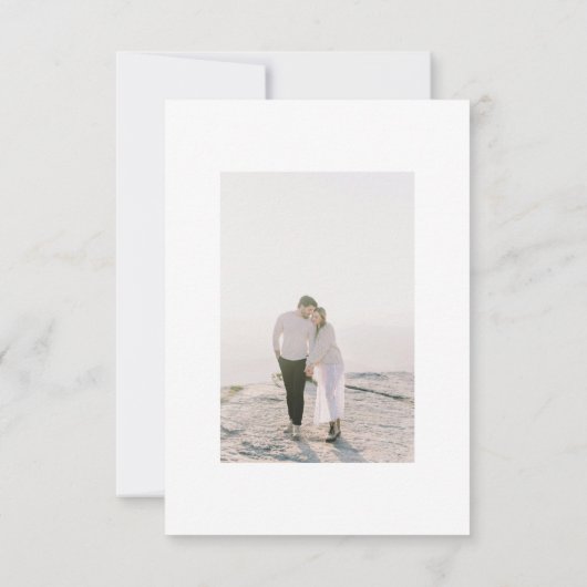 Lila Floral Wedding Bedankkaart (Achterkant)