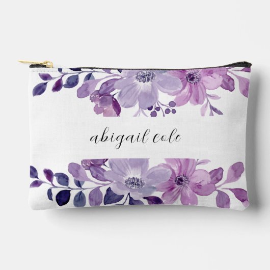 Lila Floral Wedding Etui (Voorkant)