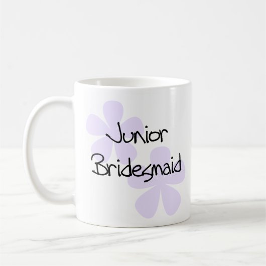 Lila Flowers Jr. Bridesmaid Koffiemok (Links)