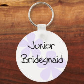Lila Flowers Jr. Bridesmaid Sleutelhanger (Voorkant)