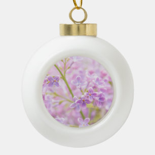 Lila Flowers Mist Keramische Bal Ornament