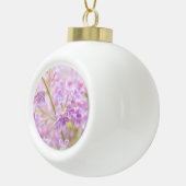 Lila Flowers Mist Keramische Bal Ornament (Rechts)