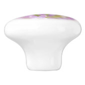 Lila Flowers Mist Keramische Knop (Zijkant)