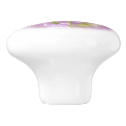 Lila Flowers Mist Keramische Knop (Zijkant)