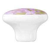 Lila Flowers Mist Keramische Knop (Zijkant)