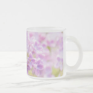 Lila Flowers Mist Matglas Koffiemok
