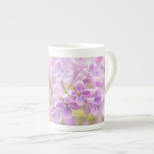 Lila Flowers Mist Porselein Kop (Voorkant rechts)