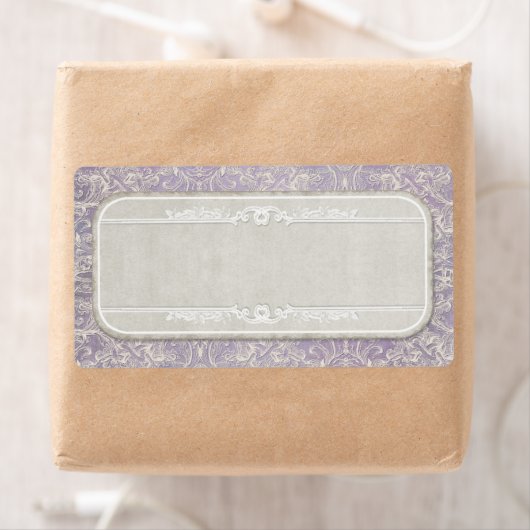 Lila Frans Regency Lace Etched Wedding Etiket (Insitu)