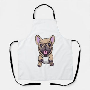 Lila Franse Bulldog 9 Schort