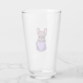 Lila Franse Bulldog Glas (Achterkant)