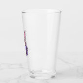 Lila Franse Bulldog Glas (Links)